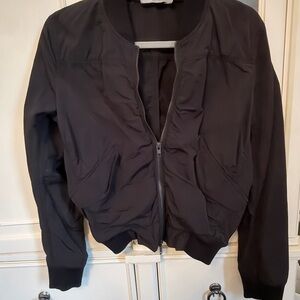 Vince Classic Black Bomber Jacket